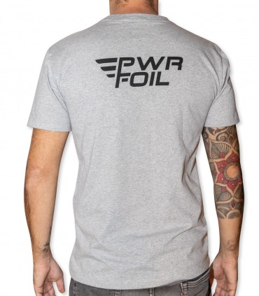 CAMISETA PWR-FOIL GRIS VINTAGE