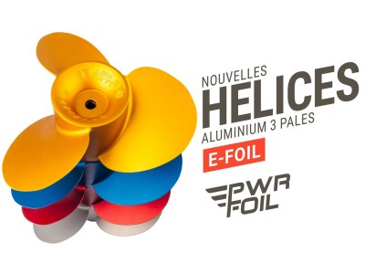 Présentation hélice aluminium 3 pales d'eFoil PWR-Foil ?